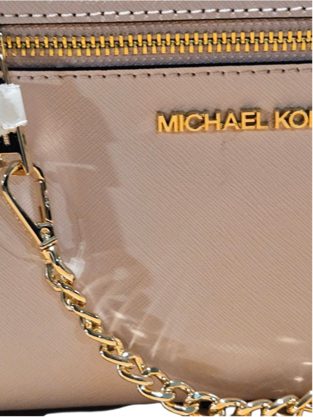 Michael Kors Crossbody Bag One Size Pink with Gold Chain - Picture 8 of 16